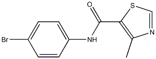 N-(4-bromophenyl)-4-methyl-1,3-thiazole-5-carboxamide Struktur