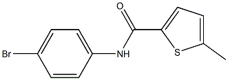 N-(4-bromophenyl)-5-methylthiophene-2-carboxamide Struktur