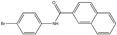 N-(4-bromophenyl)naphthalene-2-carboxamide Struktur