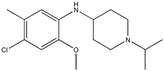 N-(4-chloro-2-methoxy-5-methylphenyl)-1-(propan-2-yl)piperidin-4-amine Struktur