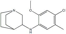 N-(4-chloro-2-methoxy-5-methylphenyl)-1-azabicyclo[2.2.2]octan-3-amine Struktur