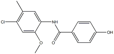 N-(4-chloro-2-methoxy-5-methylphenyl)-4-hydroxybenzamide Struktur