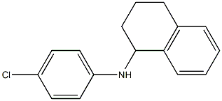 N-(4-chlorophenyl)-1,2,3,4-tetrahydronaphthalen-1-amine Struktur