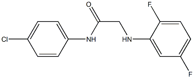 N-(4-chlorophenyl)-2-[(2,5-difluorophenyl)amino]acetamide Struktur