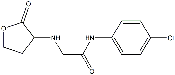 N-(4-chlorophenyl)-2-[(2-oxooxolan-3-yl)amino]acetamide Struktur