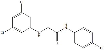 N-(4-chlorophenyl)-2-[(3,5-dichlorophenyl)amino]acetamide Struktur