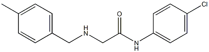 N-(4-chlorophenyl)-2-{[(4-methylphenyl)methyl]amino}acetamide Struktur