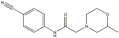 N-(4-cyanophenyl)-2-(2-methylmorpholin-4-yl)acetamide Struktur