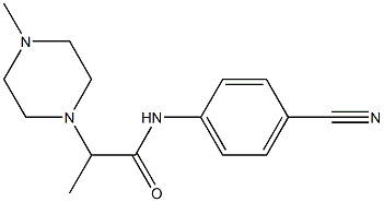 N-(4-cyanophenyl)-2-(4-methylpiperazin-1-yl)propanamide Struktur