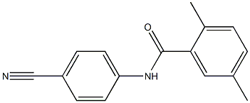 N-(4-cyanophenyl)-2,5-dimethylbenzamide Struktur