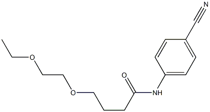 N-(4-cyanophenyl)-4-(2-ethoxyethoxy)butanamide Struktur