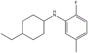 N-(4-ethylcyclohexyl)-2-fluoro-5-methylaniline Struktur