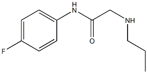 N-(4-fluorophenyl)-2-(propylamino)acetamide Struktur