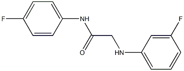 N-(4-fluorophenyl)-2-[(3-fluorophenyl)amino]acetamide Struktur