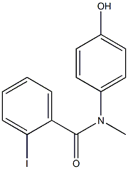 N-(4-hydroxyphenyl)-2-iodo-N-methylbenzamide Struktur