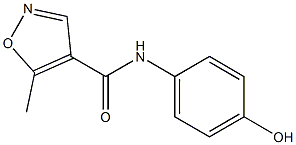 N-(4-hydroxyphenyl)-5-methyl-1,2-oxazole-4-carboxamide Struktur