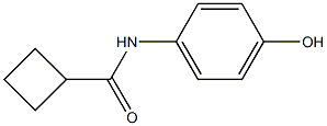 N-(4-hydroxyphenyl)cyclobutanecarboxamide Struktur