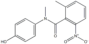 N-(4-hydroxyphenyl)-N,2-dimethyl-6-nitrobenzamide Struktur