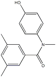 N-(4-hydroxyphenyl)-N,3,5-trimethylbenzamide Struktur