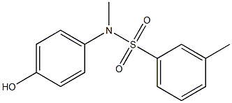 N-(4-hydroxyphenyl)-N,3-dimethylbenzene-1-sulfonamide Struktur