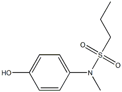 N-(4-hydroxyphenyl)-N-methylpropane-1-sulfonamide Struktur