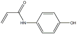 N-(4-hydroxyphenyl)prop-2-enamide Struktur