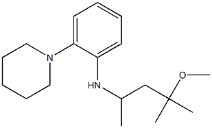 N-(4-methoxy-4-methylpentan-2-yl)-2-(piperidin-1-yl)aniline Struktur