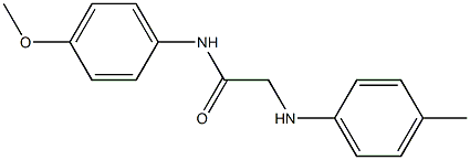 N-(4-methoxyphenyl)-2-[(4-methylphenyl)amino]acetamide Struktur