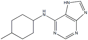 N-(4-methylcyclohexyl)-7H-purin-6-amine Struktur