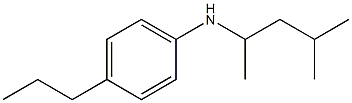 N-(4-methylpentan-2-yl)-4-propylaniline Struktur