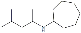 N-(4-methylpentan-2-yl)cycloheptanamine Struktur