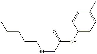 N-(4-methylphenyl)-2-(pentylamino)acetamide Struktur