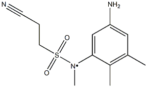 N-(5-amino-2,3-dimethylphenyl)-2-cyano-N-methylethane-1-sulfonamido Struktur