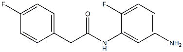 N-(5-amino-2-fluorophenyl)-2-(4-fluorophenyl)acetamide Struktur