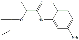 N-(5-amino-2-fluorophenyl)-2-[(2-methylbutan-2-yl)oxy]propanamide Struktur