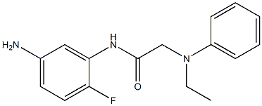 N-(5-amino-2-fluorophenyl)-2-[ethyl(phenyl)amino]acetamide Struktur