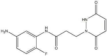 N-(5-amino-2-fluorophenyl)-3-(3,6-dioxo-3,6-dihydropyridazin-1(2H)-yl)propanamide Struktur