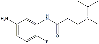 N-(5-amino-2-fluorophenyl)-3-[isopropyl(methyl)amino]propanamide Struktur