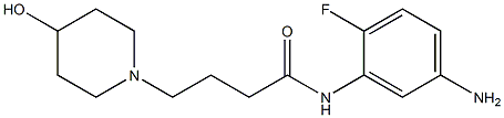 N-(5-amino-2-fluorophenyl)-4-(4-hydroxypiperidin-1-yl)butanamide Struktur