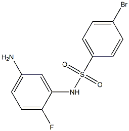 N-(5-amino-2-fluorophenyl)-4-bromobenzenesulfonamide Struktur