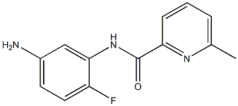 N-(5-amino-2-fluorophenyl)-6-methylpyridine-2-carboxamide Struktur