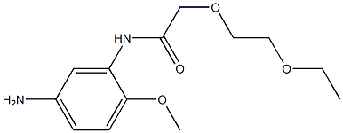 N-(5-amino-2-methoxyphenyl)-2-(2-ethoxyethoxy)acetamide Struktur