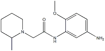 N-(5-amino-2-methoxyphenyl)-2-(2-methylpiperidin-1-yl)acetamide Struktur