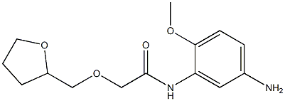 N-(5-amino-2-methoxyphenyl)-2-(oxolan-2-ylmethoxy)acetamide Struktur