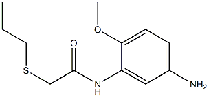 N-(5-amino-2-methoxyphenyl)-2-(propylsulfanyl)acetamide Struktur