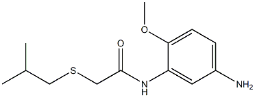 N-(5-amino-2-methoxyphenyl)-2-[(2-methylpropyl)sulfanyl]acetamide Struktur