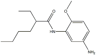 N-(5-amino-2-methoxyphenyl)-2-ethylhexanamide Struktur