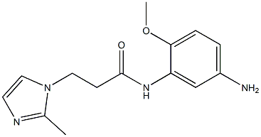 N-(5-amino-2-methoxyphenyl)-3-(2-methyl-1H-imidazol-1-yl)propanamide Struktur