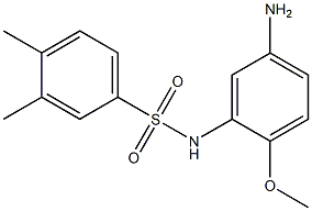 N-(5-amino-2-methoxyphenyl)-3,4-dimethylbenzene-1-sulfonamide Struktur