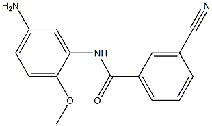 N-(5-amino-2-methoxyphenyl)-3-cyanobenzamide Struktur